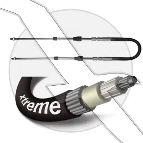 Teleflex Marine Ccx63322 Volvo Penta 33c Xtreme Boat Throttle Shift Control Cable 22ft
