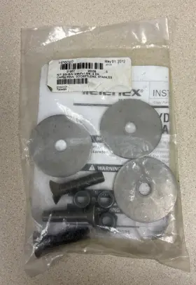 Hp6007 Teleflex Marine New # 3/8 Inch Bolt And Nut Kit- Ss Hex Head 3each 780