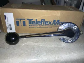 159980 Teleflex Morse Nos - Single Lever Chrome Control Assembly St-40 Series #159980