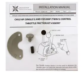 Teleflex Morse 306997 Throttle Hold Device For Single And Twin S Engine Controls