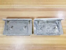 902tc5 Tempo Curtis Trim Tabs Pair Boat Marine Stabilizer Planes Set Vintage