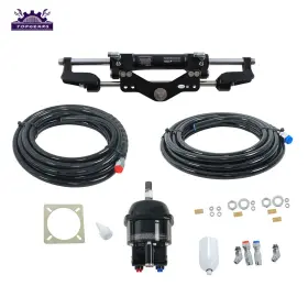 Tg67410 Topgears 350hp Hydraulic Outboard Steering Kit 26ft Boat Marine System For Single Station