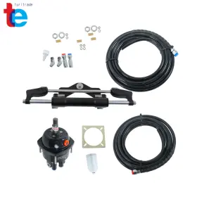 Turitrade Tr82996 350hp Outboard Hydraulic Steering System Kit Boat Cylinder Helm Pump 26ft Hose