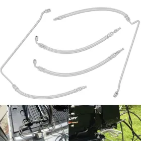 Ty-auto Tyqp474 Fits For Mercruiser Alpha One Gen Two Trim Tilt Hydraulic Ram Cylinder Hose Kit
