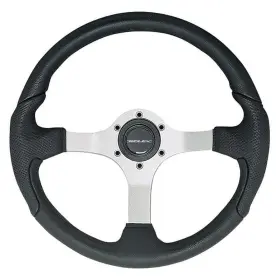 Uflex 61813 Nisida-b/s 13.8 Inch Dia. Steering Wheel 61813p Soft Touch Black Grip