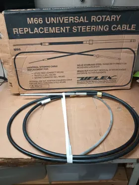 Uflex 702755017103 New M66 Universal Rotary Replacement Steering Cable Stainless Steel
