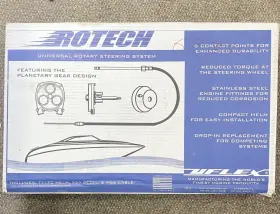 Uflex 702755019190 7 Ft Rotech Planetary Gear Helm Rotary Steering System For Boats Tc1fc