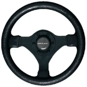 Uflex 702755021841 11 Inch Soft Touch Steering Wheel Black