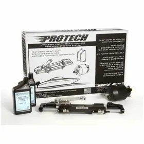 Uflex 702755024835 Protech 2.0 Front Mount Helm Cylinder Ram Hydraulic Steering O/b Kit Boat