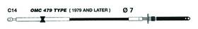 Uflex C14x18 Johnson / Evinrude Control Cables - C14