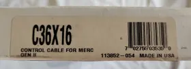 C36x16 Uflex 16ft Control Cable For Merc Gen Ii