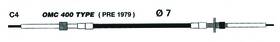 Uflex C4x11 Johnson/ Evinrude Control Cables - C4