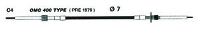 Uflex C4x12 Johnson/ Evinrude Control Cables - C4