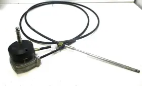 Uflex M66x16 T71fc Used And M66x16ft Rotary Marine Boat Steering Cable Helm