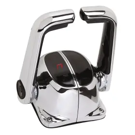 Uflex Usa B502ch/l Twin Lever Top Mount Control Neutral Lock No Trim Switch Chrome