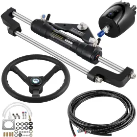 Uimoso Hk6314a-3 Hydraulic Steering Kit For Boats 300hp Pump Cylinder And Wheel