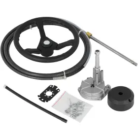 Uimoso Xwyyfxb13ycdfxp01 13ft Marine Steering System With Rotary Engine And Wheel For Boats