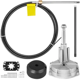 Uimoso Xwyyfxb14ycdl0001 Marine Steering Kit With 14ft Cable And 3/4 Inch Shaft For Outboard Boats