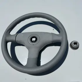39274j Ultraflex V60 G Antigua 13 1/2 Inch Steering Wheel 3 Spoke Gray Marine Boat