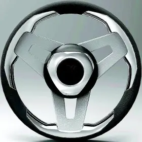 Ultraflex 702755044680 13.8 Inch Marine Boat Steering Wheel 3 Spoke With Hub Adapter
