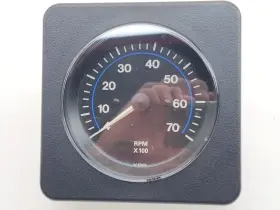 Vdo 754059007427 1 211 016 060a Standard Line 3-3/8 Inch 85mm 7000 Rpm 12v Tachometer Gauge