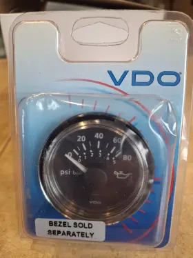 Vdo A2c53413151-s Viewline 2-1/16 Inch Onyx 100 Psi Oil Pressure Gauge 12v