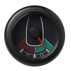 Veratron A2c1066080001 52mm 2-1/16 Inch Oceanlink Rudder Angle Gauge Left/right Black Dial Bezel