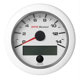 Veratron A2c1352010001 3-3/8 Inch Gauge Oceanlink Gps Speedometer 0-14 Kn/mph/kmh White Dial Boat