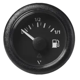 Veratron A2c59514082 52mm 2-1/16 Inch Viewline Fuel Level Gauge 3-180 Ohm Blackdial