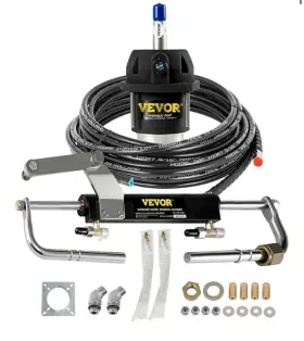 2367t Vevor Hydraulic Steering Kit 90hp Outboard With Helm Pump
