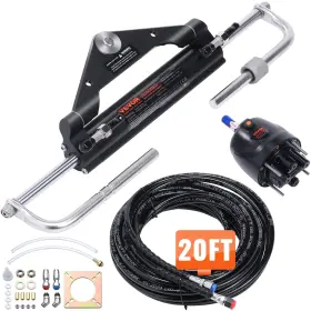 Xwyyfxb150hpzxbtjv0 Vevor 150hp Hydraulic Boat Outboard Marine Steering Kit - Built-in Two-way Lock