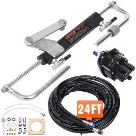 Vevor Xwyyfxbdjtj9zjqr3 Boat Hydraulic Steering System Kit Marine Outboard 90hp