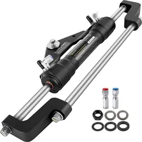 Vevor Yydjhc5345-3yg001 Hc5345-3 Front Mount Hydraulic Outboard Steering Cylinder Ram Up To 300hp