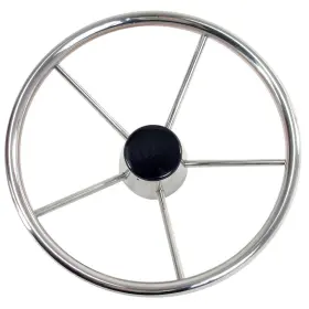 Whitecap S-9001b Destroyer Steering Wheel 13-1/2 Inch Diameter Boat Sailboat Marine