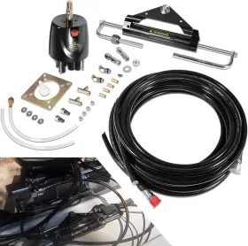 Wi-auto Wiqp1941 Hydraulic Boat Outboard Steering Marine System Kit Cylinder Helm 150hp