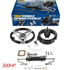 Wm-auto Wmqp-2474 300hp Outboard Hydraulic Steering System &anti-slip Aluminumalloy Wheel