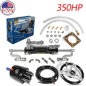 Wm-auto Wmqp-9001 350hp Boat Outboard Hydraulic Steering System Kit For Yamaha/suzuki/honda/nissan