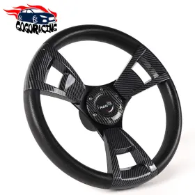 Wutong Stw1155-print Qr1145 13.5 Inch Carbon Fiber Marine Boat Steering Wheel Hub Adapter 3/4 Keyway 3 Spokes