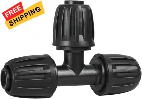 Jx-1203 Wzflrua 10 Pack 1/2 Inch Drip Irrigation Tee Fittings Black