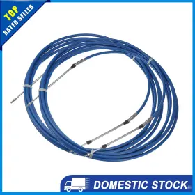 X Autohaux 726215642940 Pack Of 2 24ft 275inch Marine 33c Throttle Control Cable For Outboard Engine
