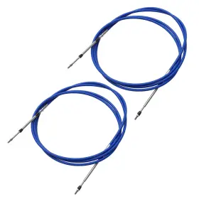 X Autohaux 745060297433 2pcs 12ft 3.7 Meter 146inch Marine Throttle Shift Remote Control Box Cable