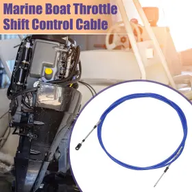 X Autohaux 767153374593 500cm 16ft 33c/3300 Marine Boat Throttle Shift Cable Blue