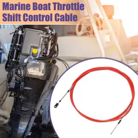 X Autohaux 767153374692 500cm 16ft 33c/3300 Marine Boat Throttle Shift Cable Red With Fastening Head