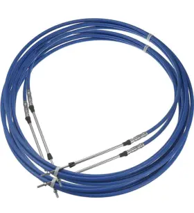 X Autohaux A22010500ux0611 Throttle/shift Remote Control Box Cable Blue 2pc 20 Marine 33cc