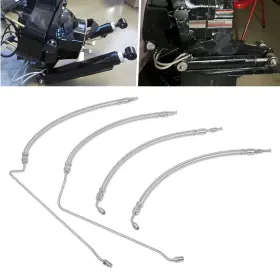 9b-104a X-parts Xp2334 4pcs Trim Tilt Hydraulic Ram Cylinder Hose Kit For Mercruiser Alpha One