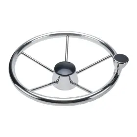 Yi-0229 Yaemarine Boat Steering Wheel 5 Spoke 13.5 Inch Dia Destroyer Style Marine With M Size Knob
