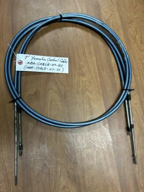 Aba-cable-07-gy Yamaha Mar-cable-07-sc Used Oem 7ft Throttle/shift Remote Control Cable Pair