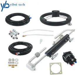 Yi290479t Yibei-tech 1set Hydraulic Outboard Steering 90hp Bi-directional Locking Cylinders 20ft Hose