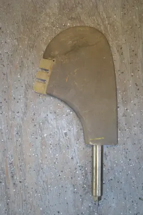 2160 Z Marine Hardware Nautique Rudder With Trim Tab - P/n New Item From Old Stock 2160 Z Marine Hardware Nautique Rudder With Trim Tab - P/n New Item From Old Stock