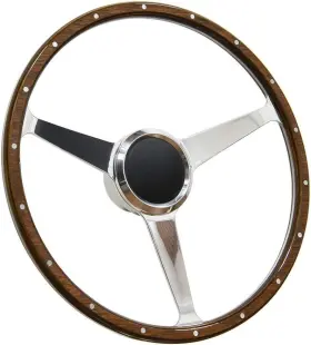 Mh-121119-ak0 Zcn Flashpower 16 Inch Marine Boat Wood Steering Wheel With Adapter And Center Cap